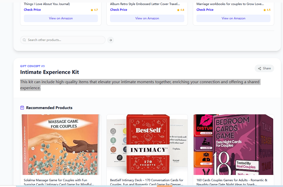 Tasteful & Intimate: Using AI Deep Reasoning to Solve the Valentine's Gift Dilemma